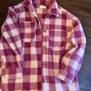 Z supply plaid tucker shirt jacket